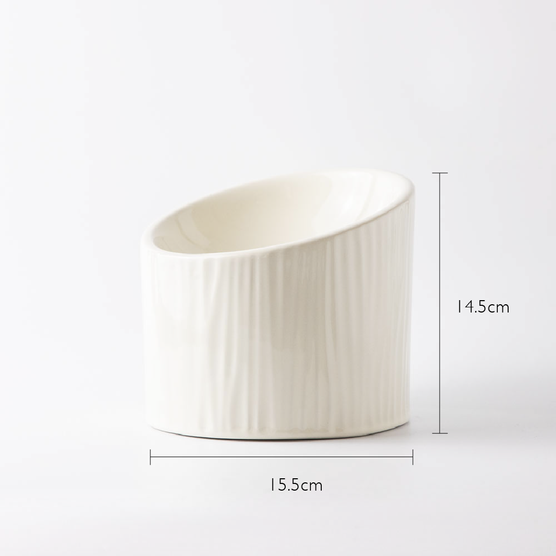 BAMBO 陶器フードボウル ホワイト